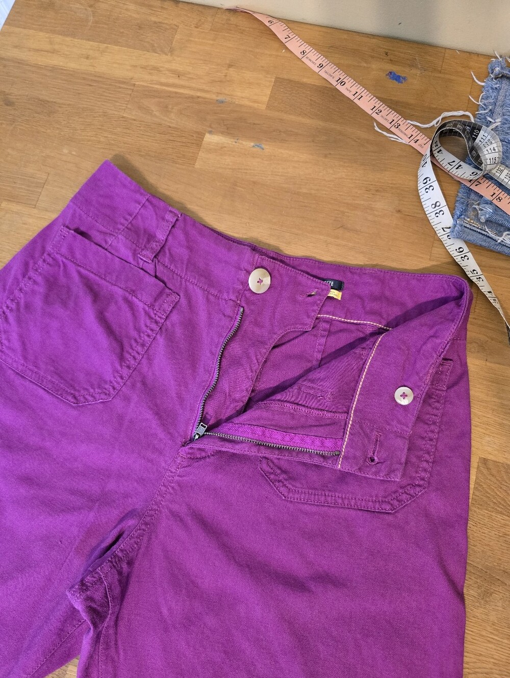 Maeve Colette European Linen Stretch High-Rise Wide-Leg Pants 8p - Picture 10 of 13